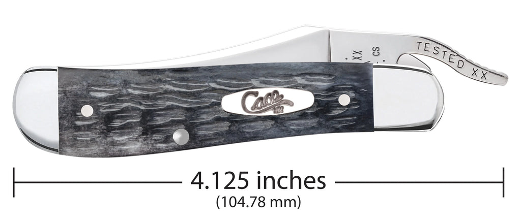 Case Pocket Worn® Crandall Jigged Gray Bone RussLock®