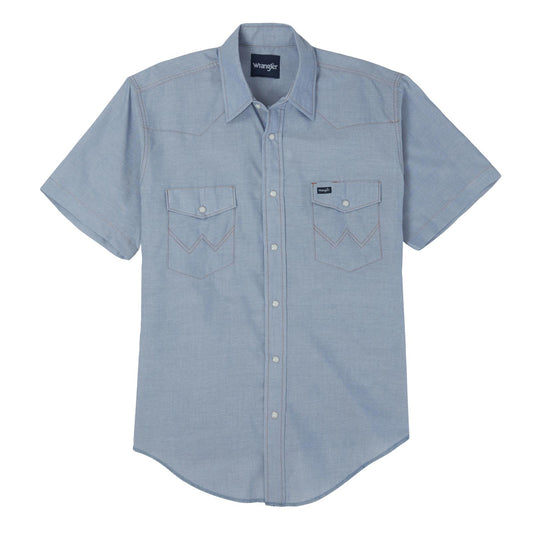 Mens Authentic Cowboy Cut® Work Shirt - Chambray (70131mw)