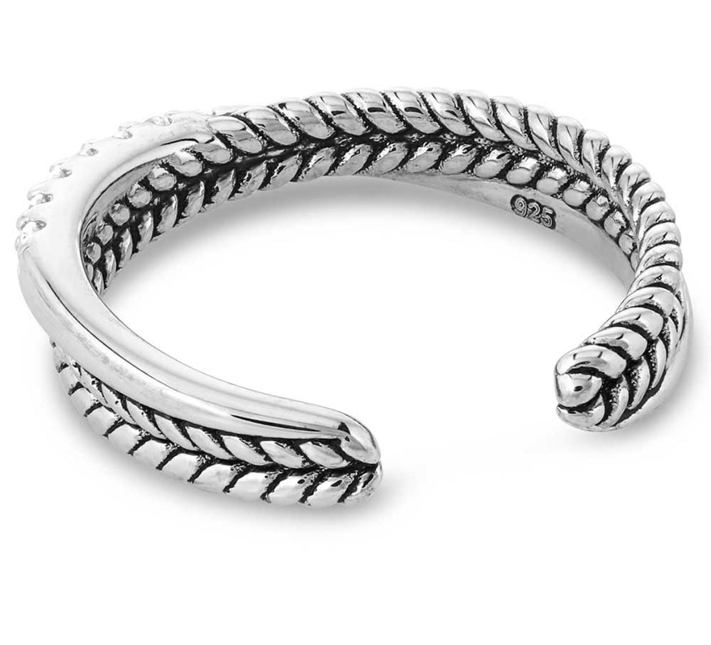 Crystal Crossover Open Ring (RG5624)