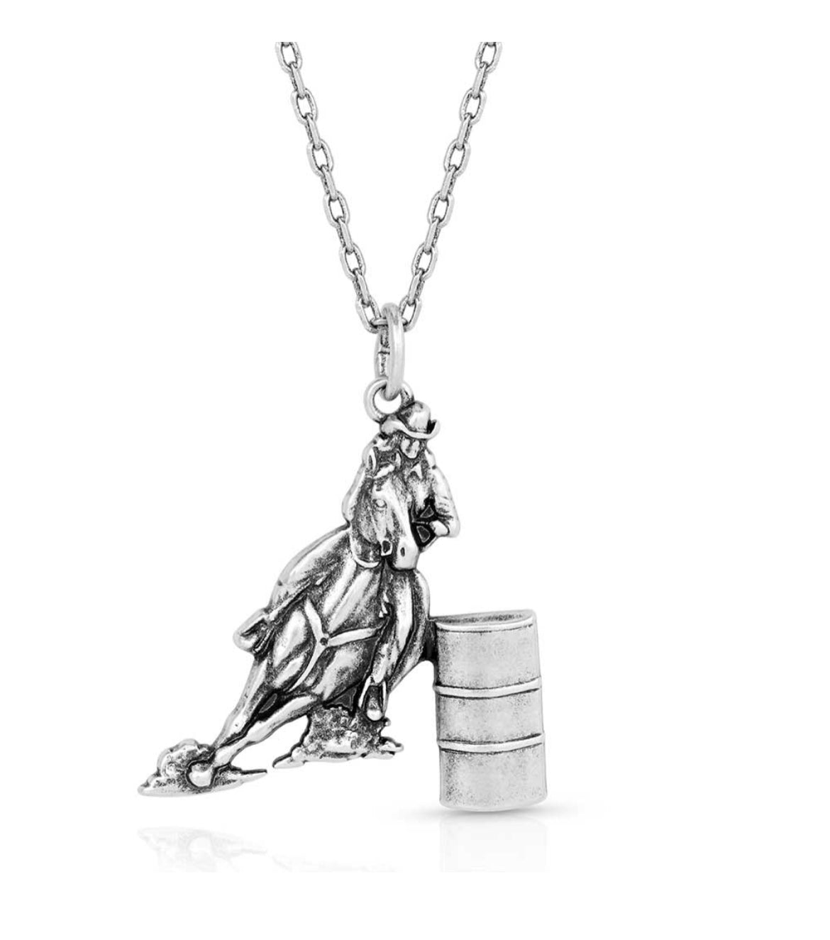 Barrel Racer Pendant Necklace (NC5660)