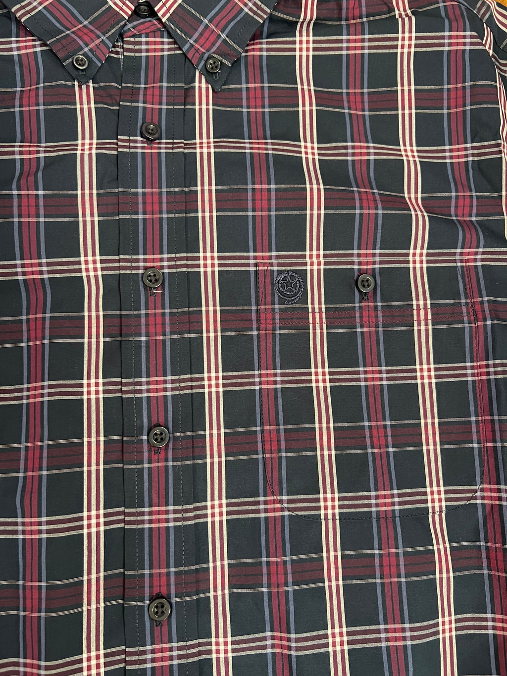 Wrangler George Strait Dark Plaid Shirt (112331817)