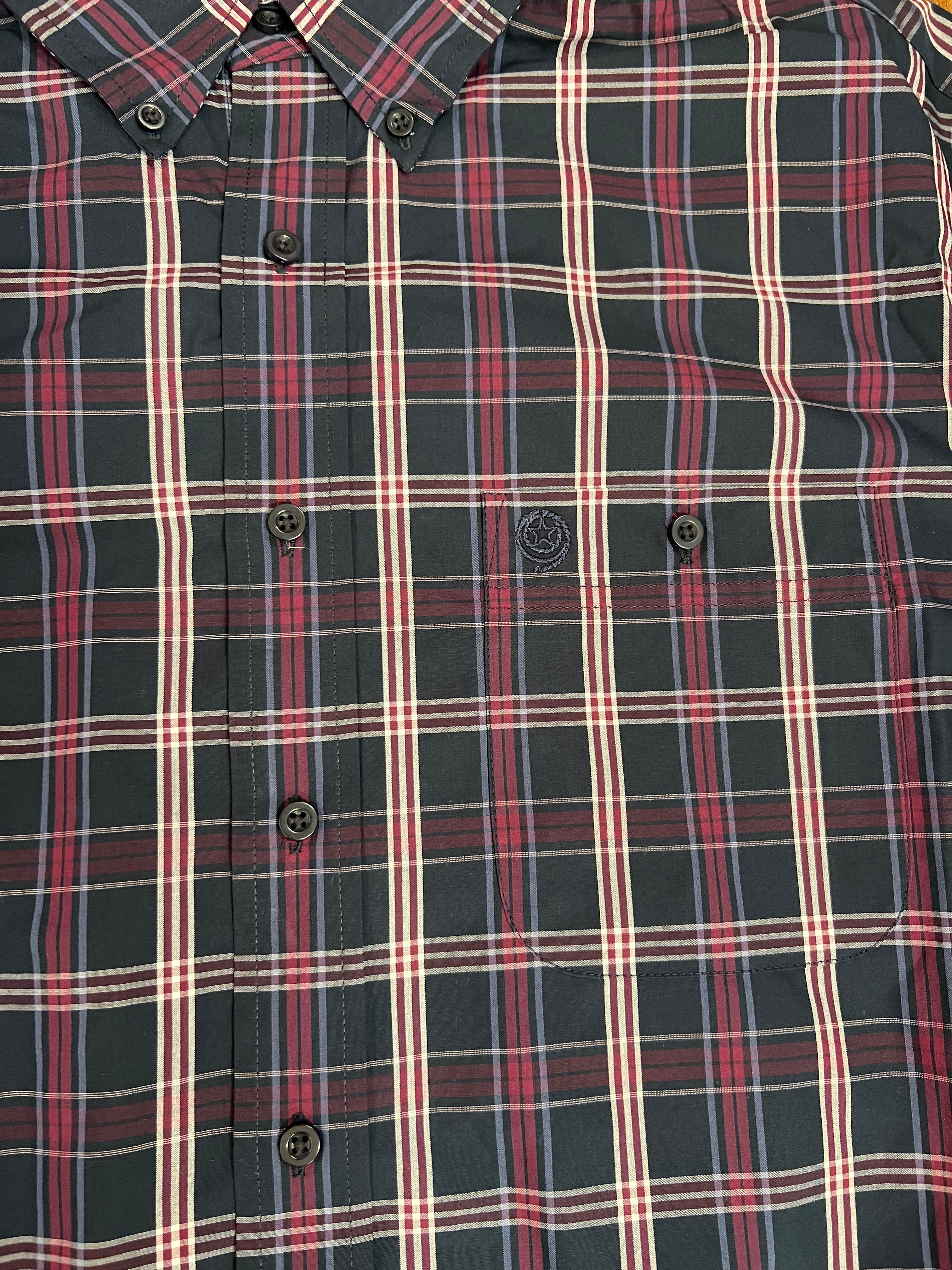 Wrangler George Strait Dark Plaid Shirt (112331817)