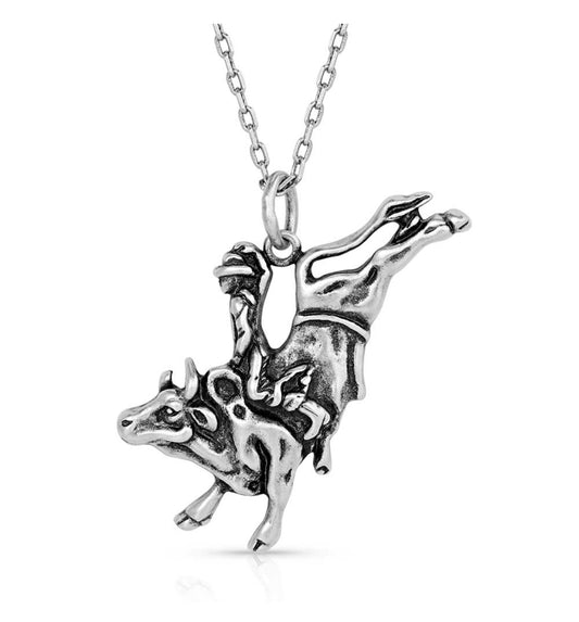 Bull Rider Pendant Necklace (NC5657)