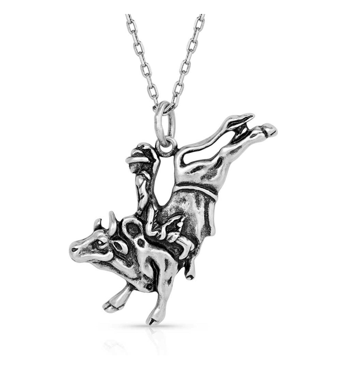 Bull Rider Pendant Necklace (NC5657)