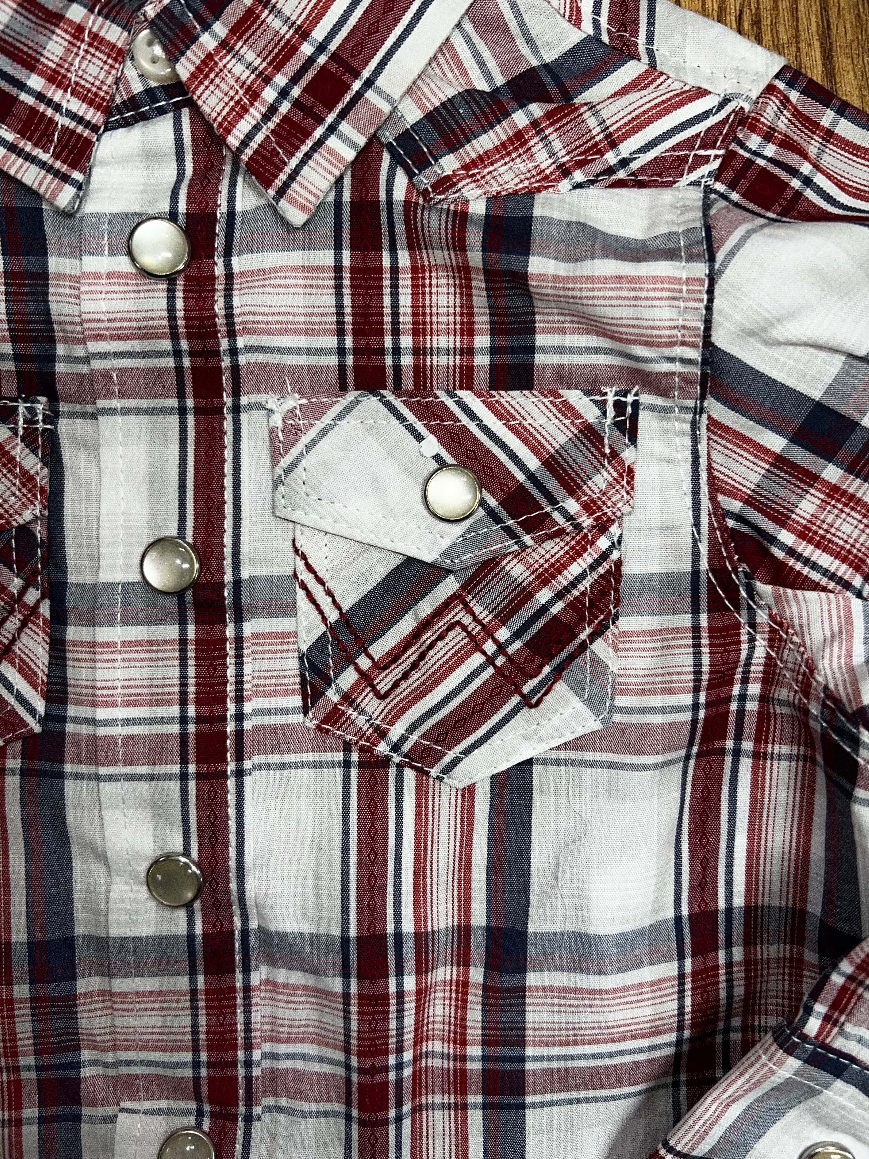 Wrangler West Baby Red Plaid Shirt (112334563)