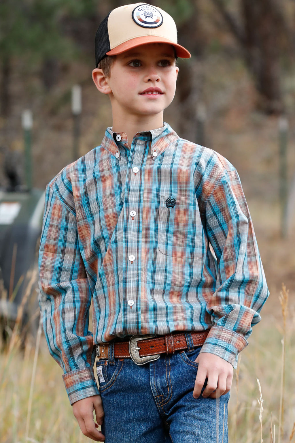 Cinch Boys Plaid Shirt (0322)
