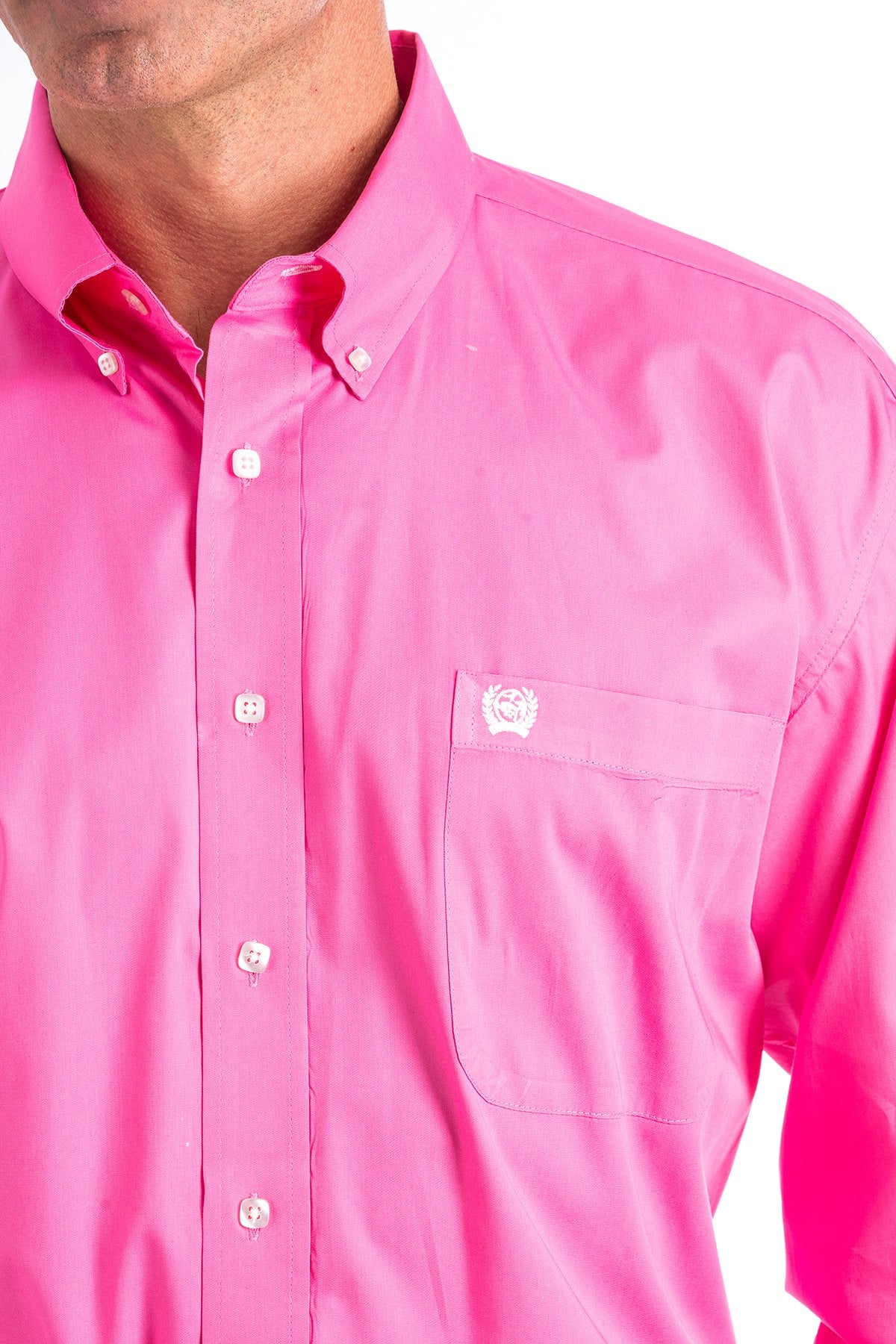 Cinch Solid Pink Men's Shirt