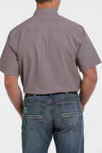 Load image into Gallery viewer, Cinch MEN&#39;S GEOMETRIC BUTTON-DOWN SHORT SLEEVE WESTERN SHIRT - PURPLE/OLIVE/WHITE  (1391)
