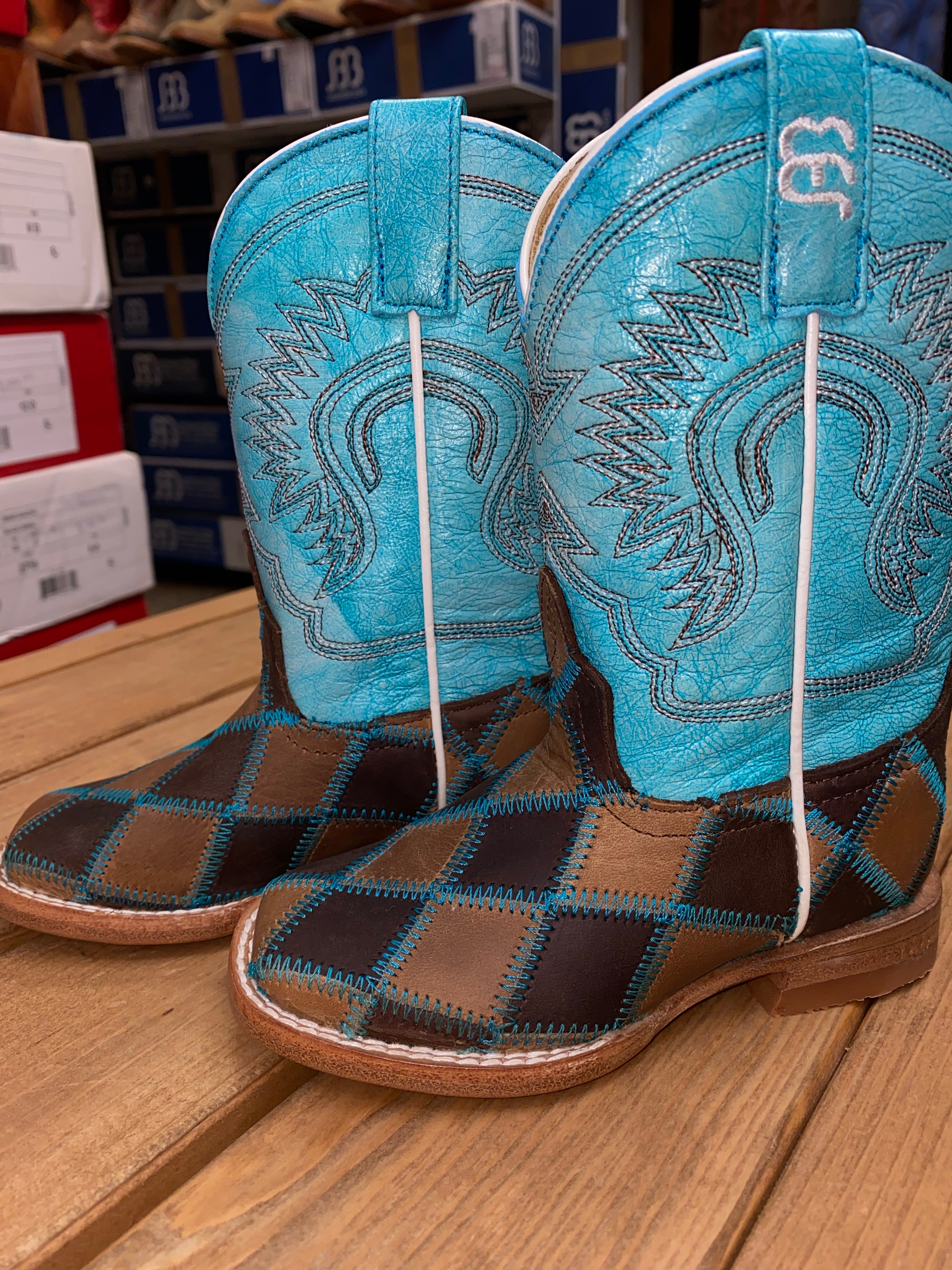 Horsepower Kids Turquoise Patchwork (1055)