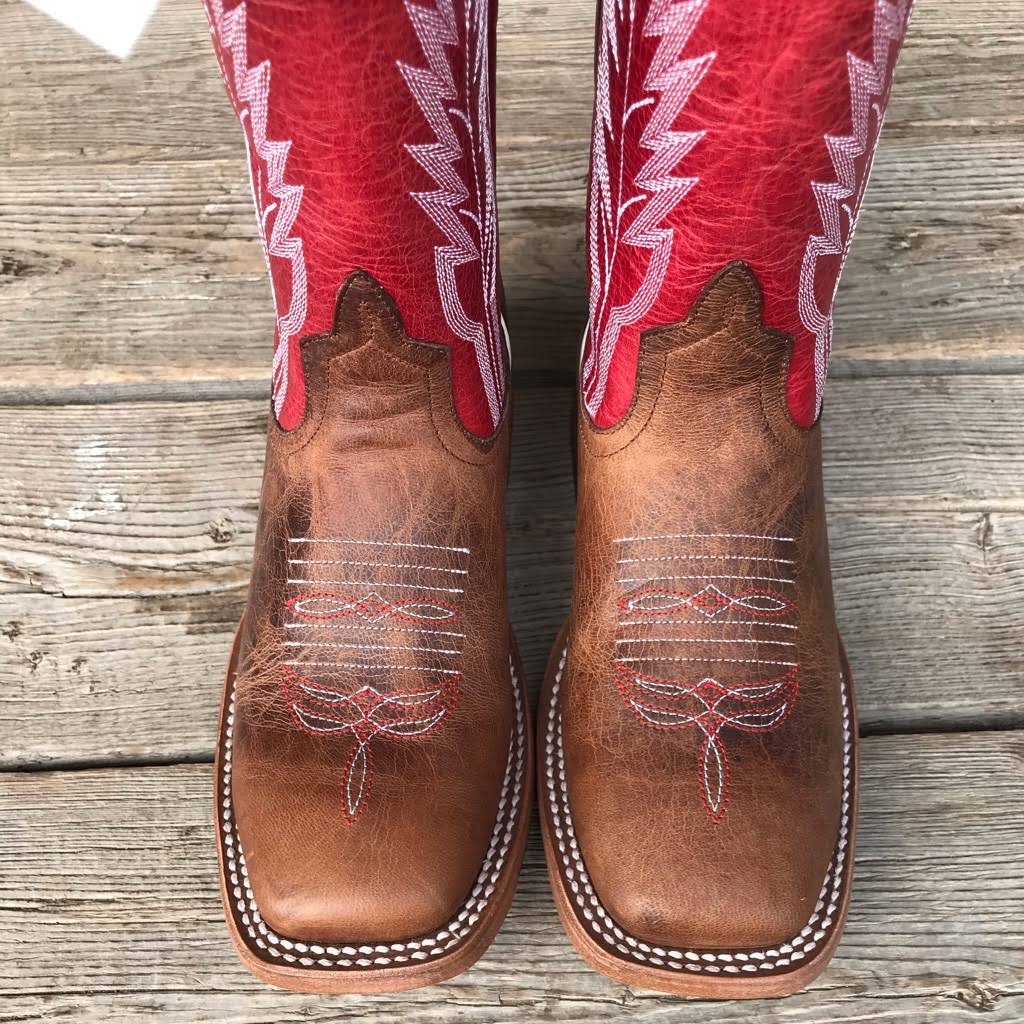 Kid's Anderson Bean Rodeo Red Saddle Mad Tog Cowboy Boot (7087)