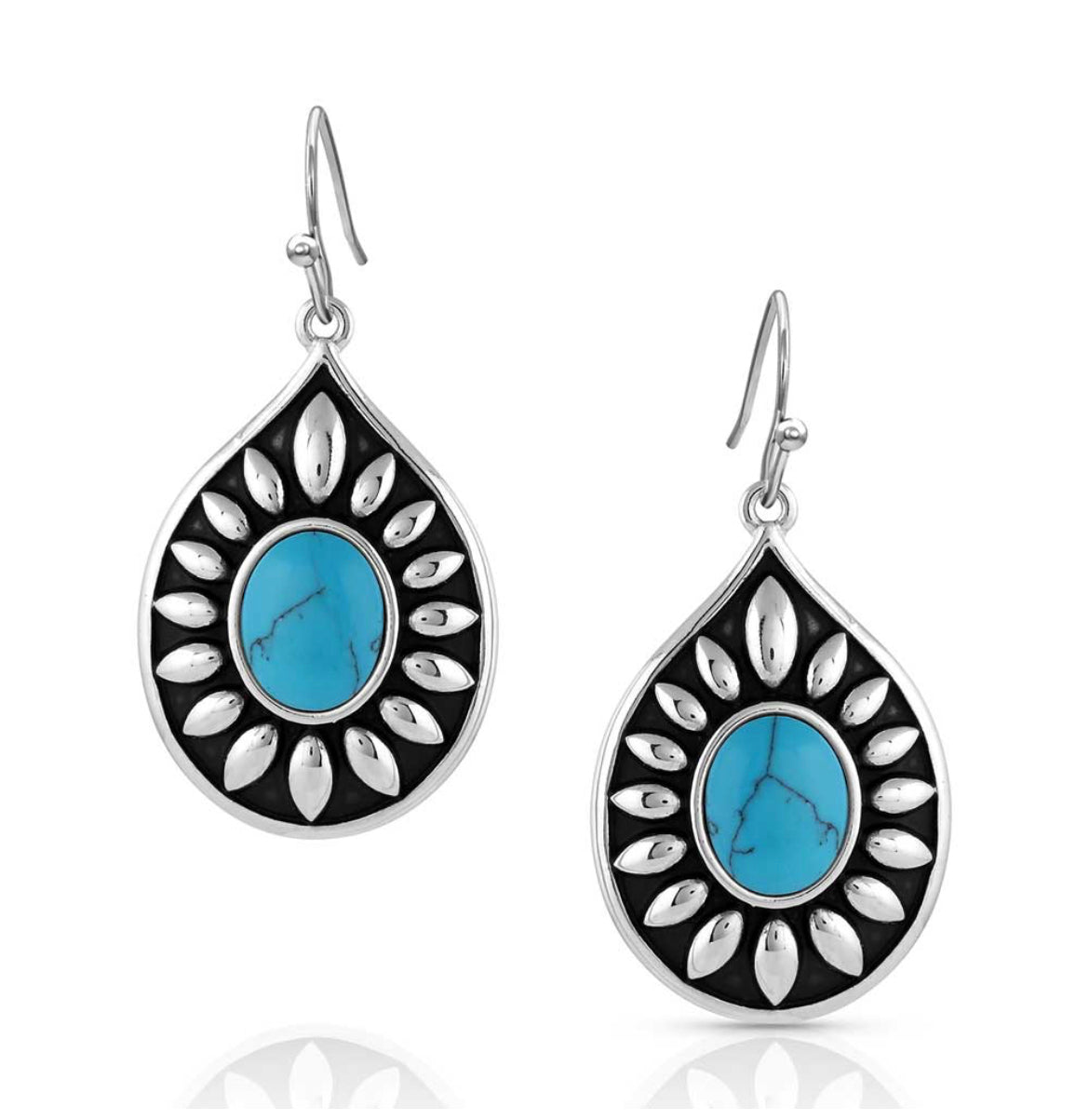 Montana Silversmiths Intuition Turquoise Earrings (ER5130)