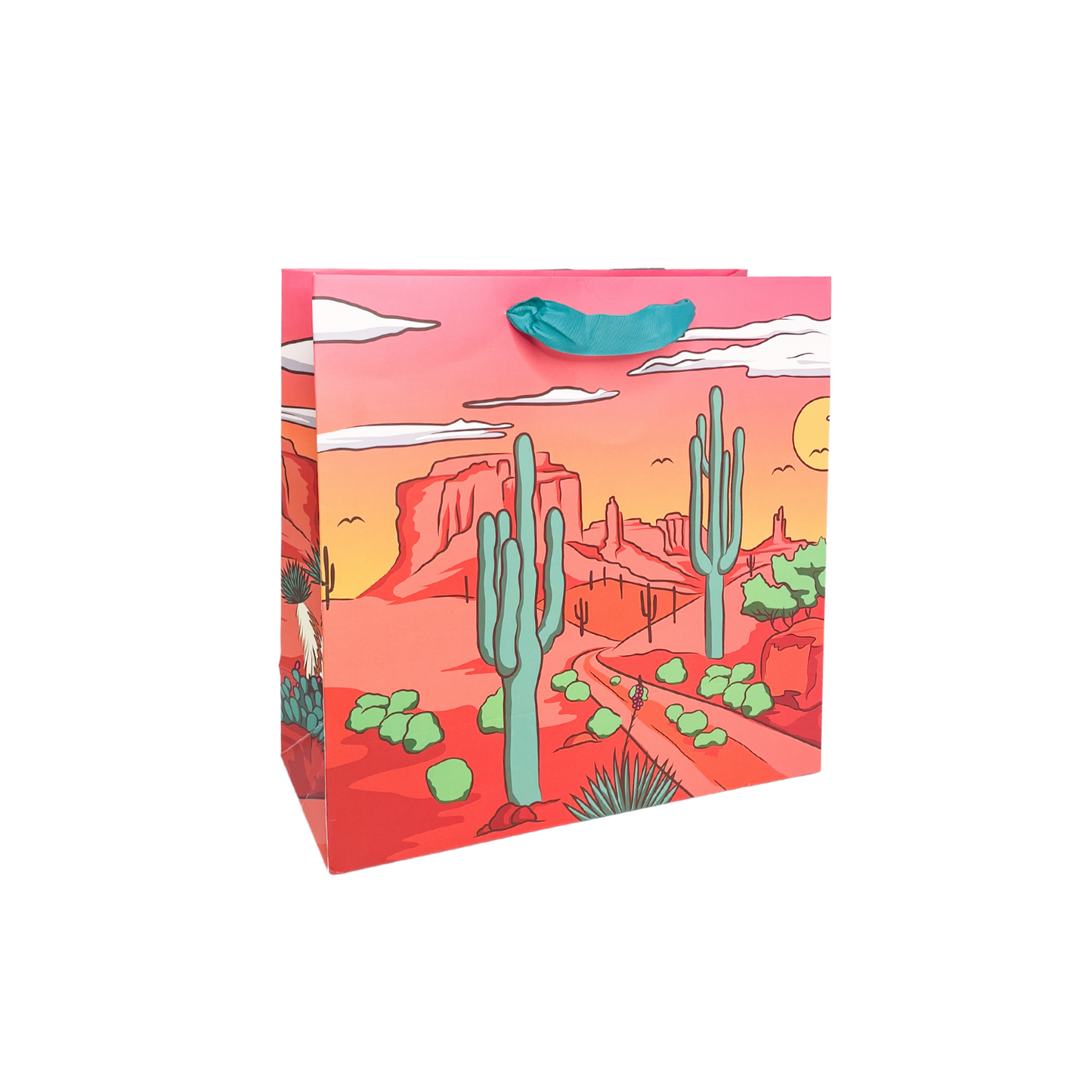 Desert Scene Medium Square Gift Bag