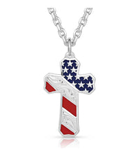 Load image into Gallery viewer, Montana Silversmiths Born In the USA Necklace
