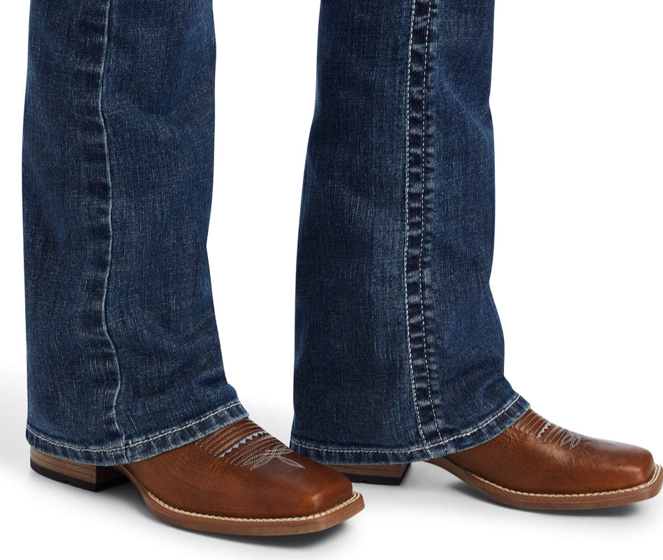 Ariat Women’s R.E.A.L. Mid Rise Raquel Boot Cut Jean (1061)