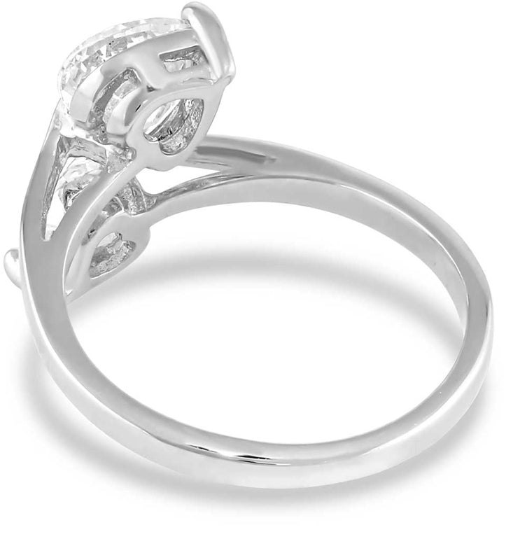 Lily Pad Crystal Wrap Ring (rg5197)