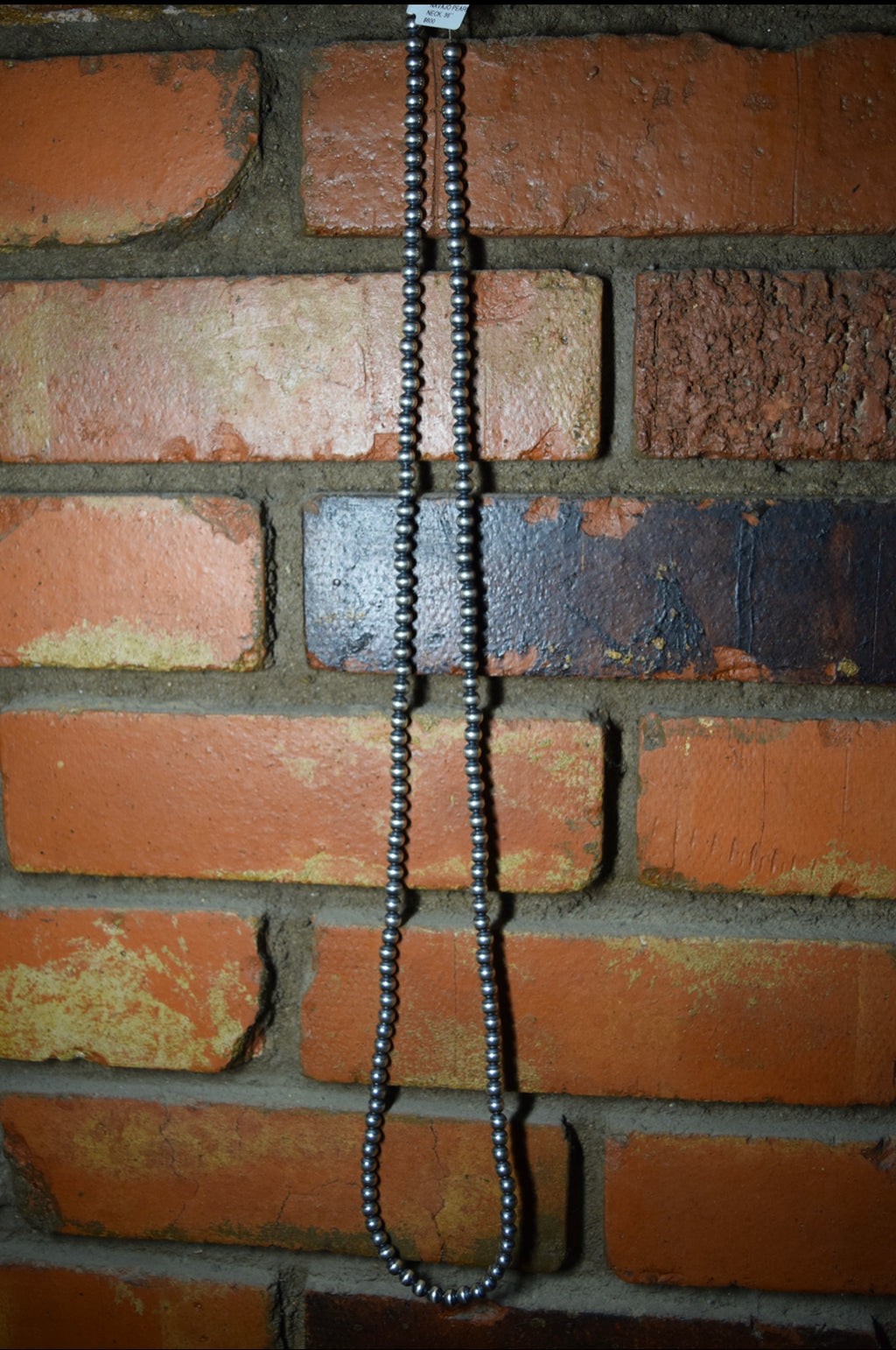 Sterling Silver Navajo Pearls 6mm 24”