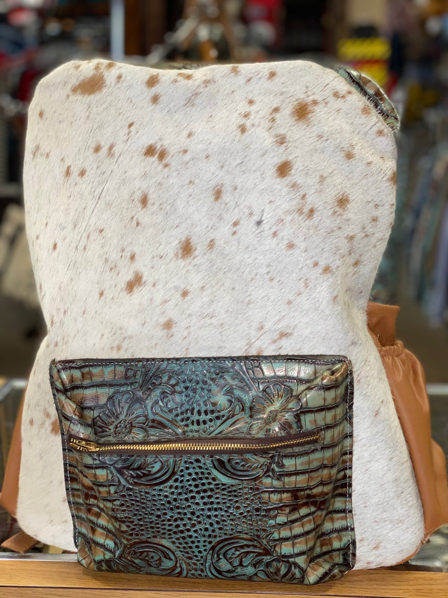 The Whole Herd Cowhide Backpack