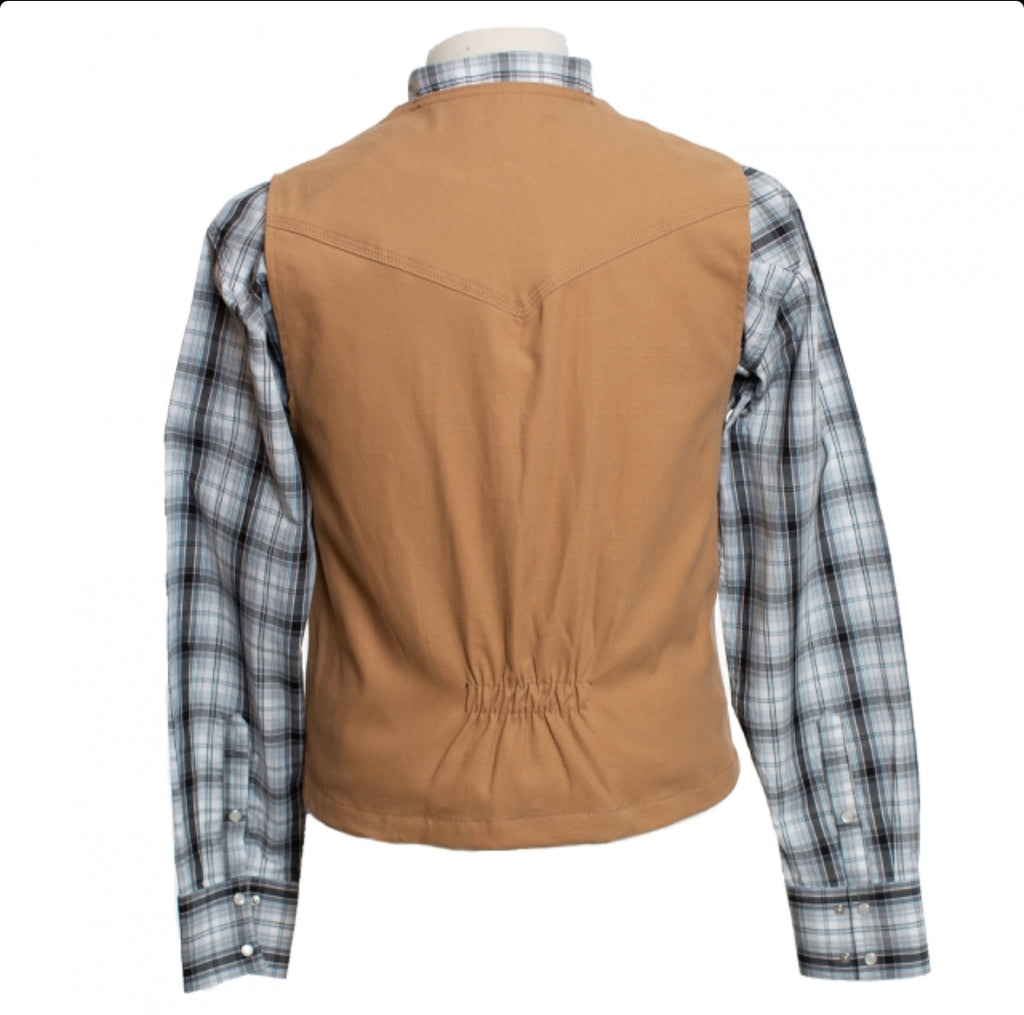 Wyoming Traders Bronco Canvas Tan Vest
