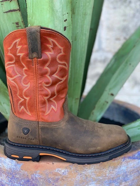 Ariat workhog square shop toe steel toe