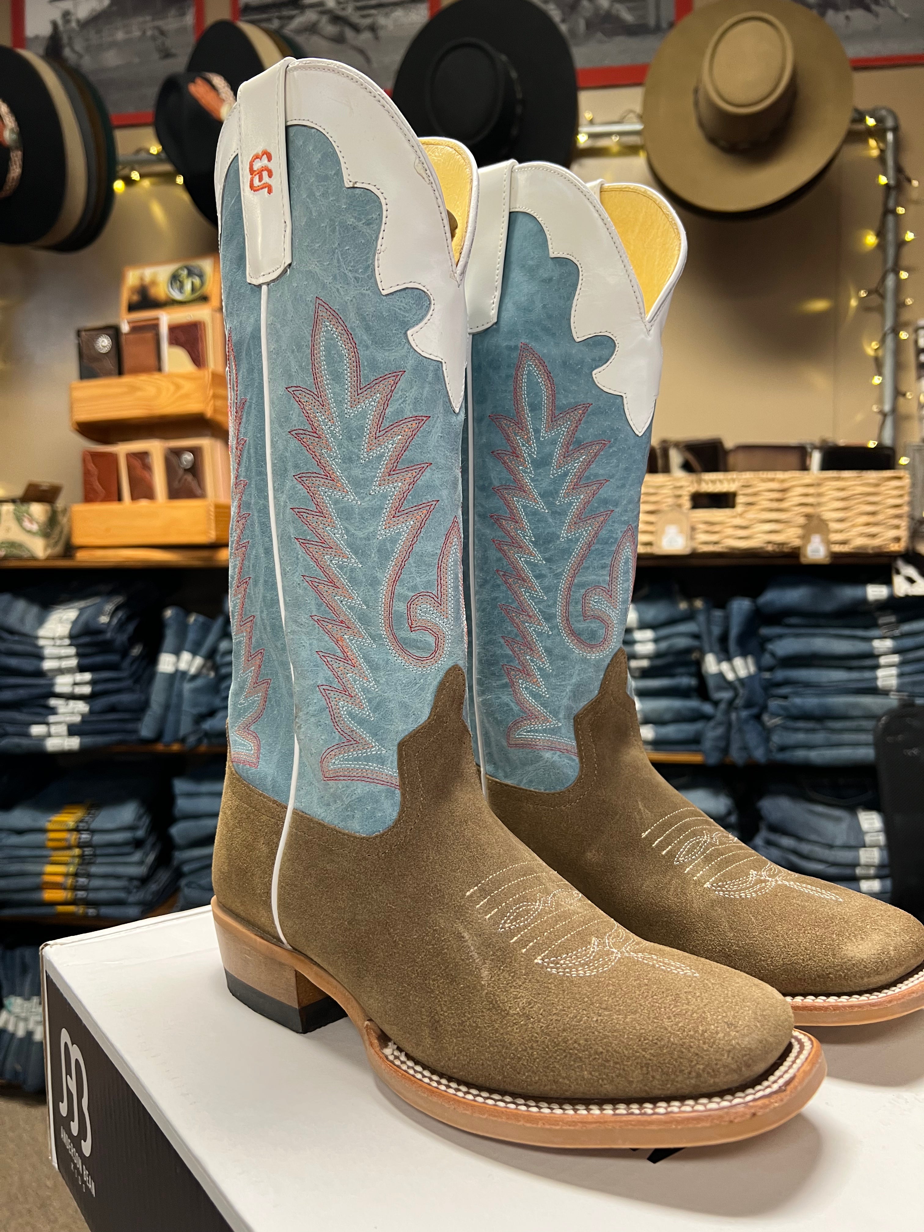 Anderson Bean Kids Coyote Sand Rough out Boots (7096)