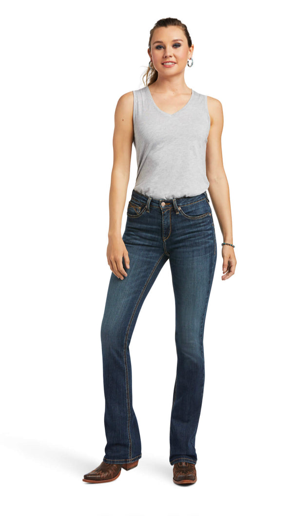 Ariat Women’s R.E.A.L. High Rise Fernanda Boot Cut Jean (0802)