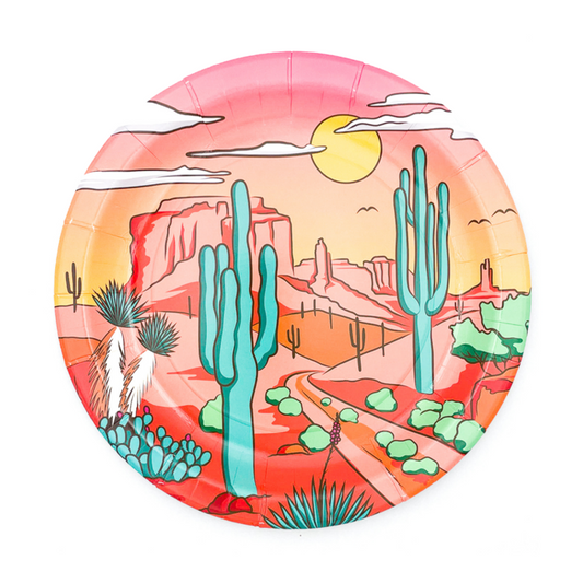 Desert Scene Dinner Plates (Set of 8)