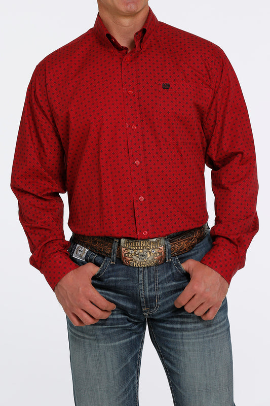 Cinch Men’s Red Button Down (5460)