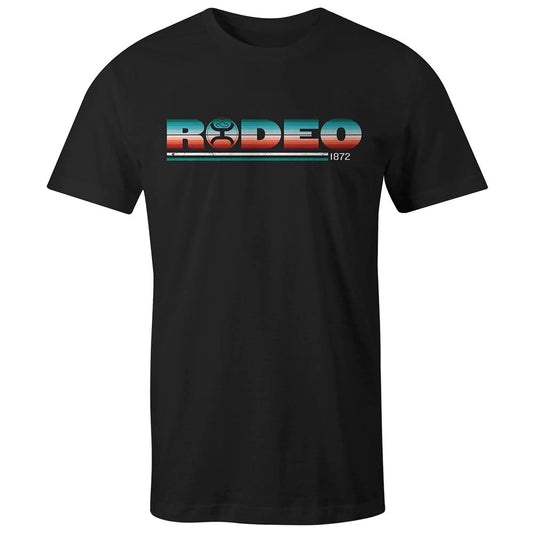 HOOEY "RODEO" BLACK T-SHIRT W/SERAPE