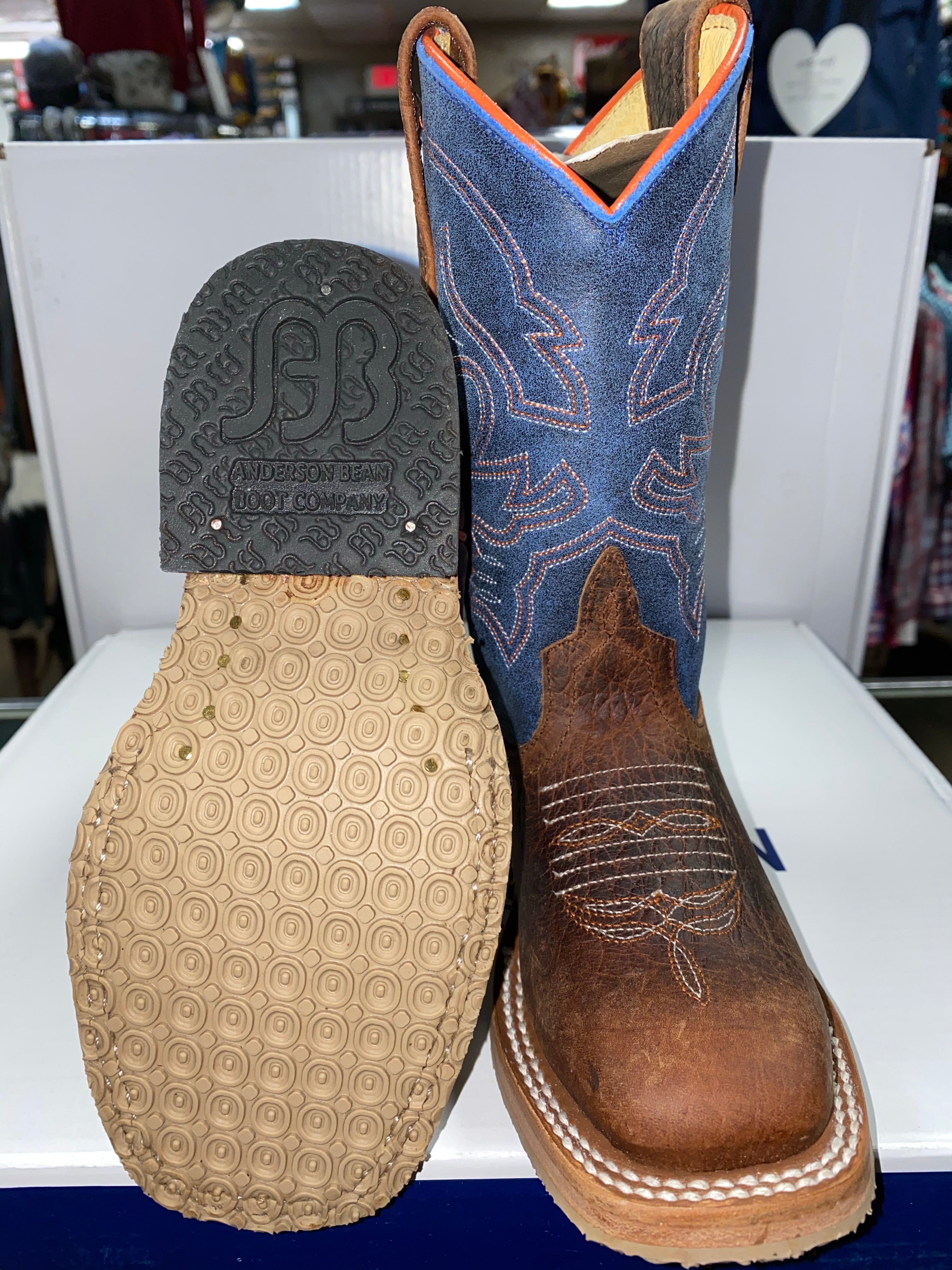 Anderson Bean Kids Blue Mad Dog Boots (ABK3000)