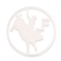 Lane Frost BUCK-OUT STICKER-WHITE