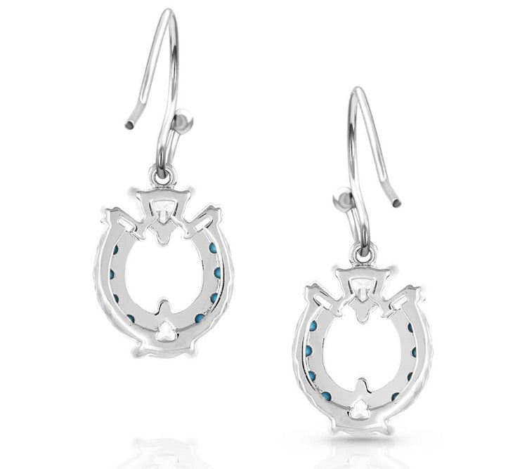 Luck Defined Crystal Turquoise Earrings   9er5511)