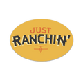 Dale Brisby JUST RANCHIN YELLOW DECAL
