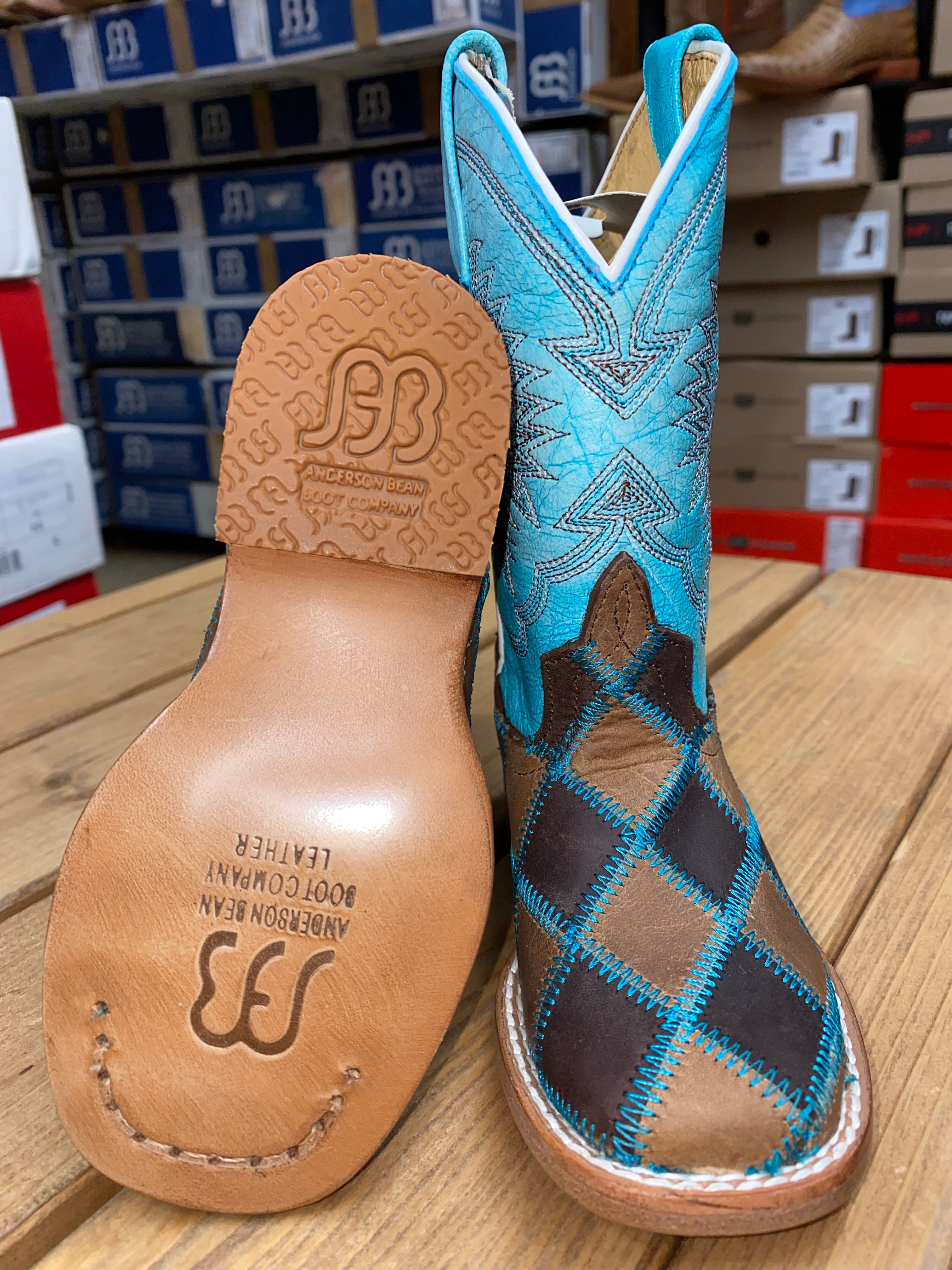 Horsepower Kids Turquoise Patchwork (1055)