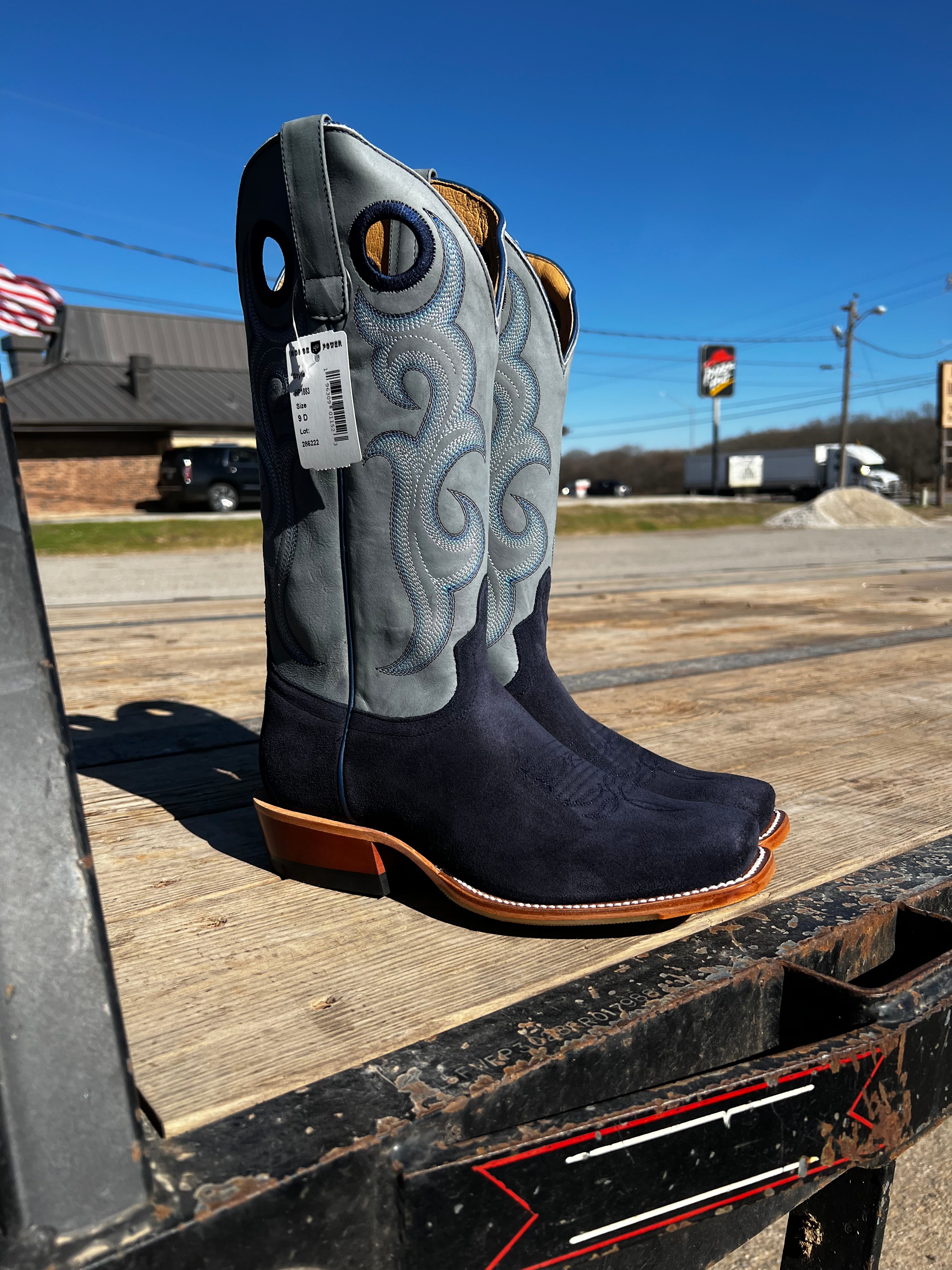 Horsepower Marine Blue Suede Boot (1883)