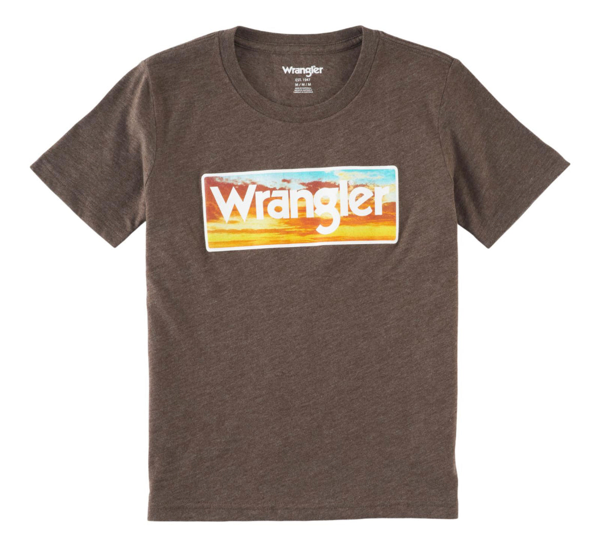 Wrangler® Boys T-Shirt - Brown Heather (9269)