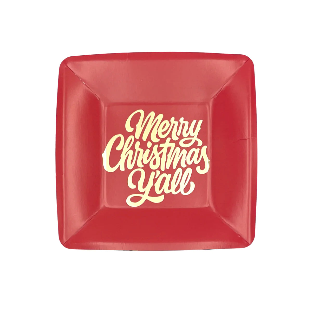 Merry Christmas Y'all Dessert Plates (Set of 8)