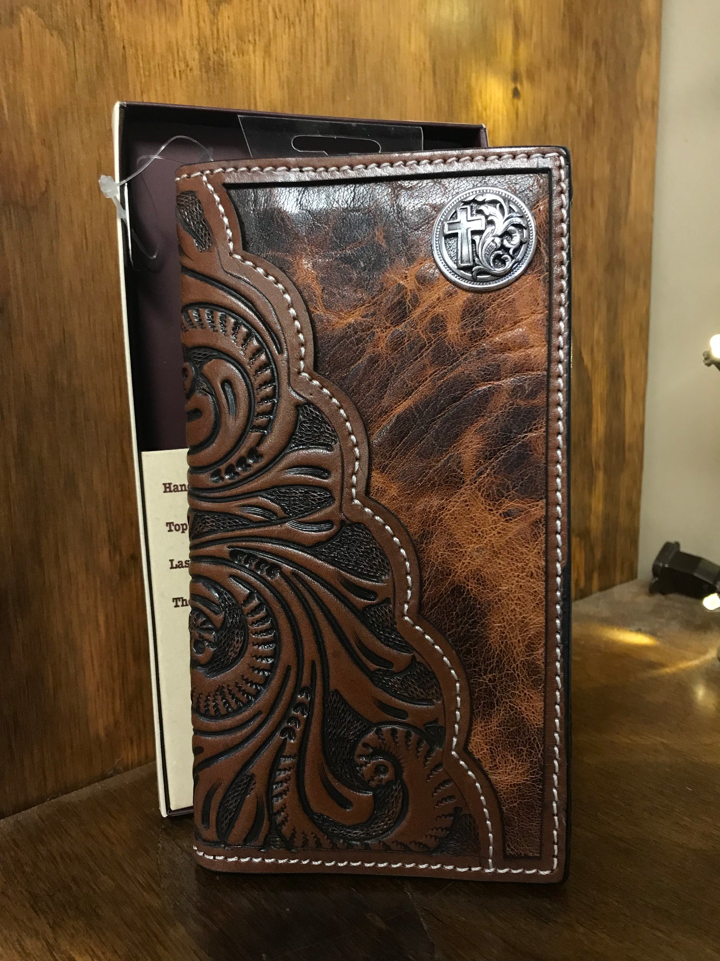 3D Belt Company Hand Tooled Rodeo Wallet (1302)