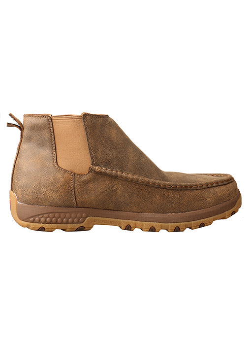 Twisted X Men’s 4″ Double Gore Driving Moc with CellStretch  (MXCG001)