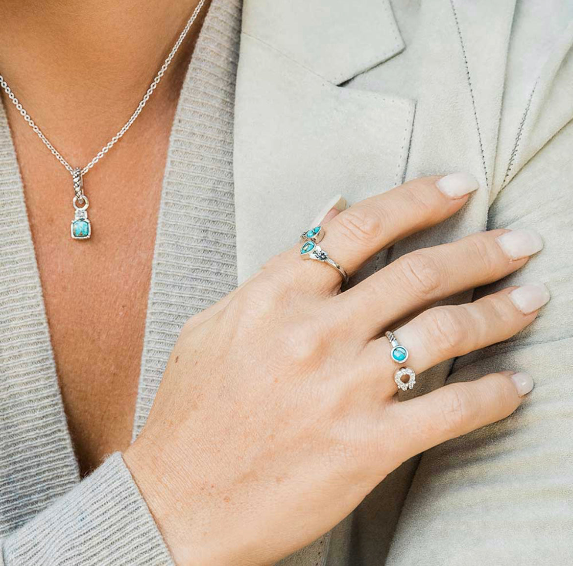 Infinite Luck Turquoise Wrap Ring