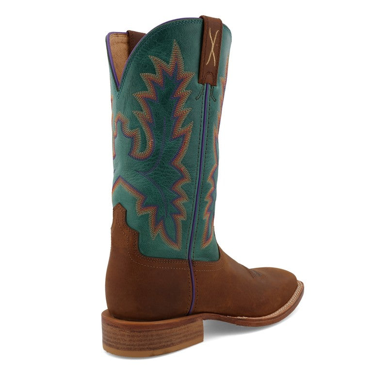 Twisted X 11" Tech X Boot - Cinnamon & Turquoise (WXTL001)