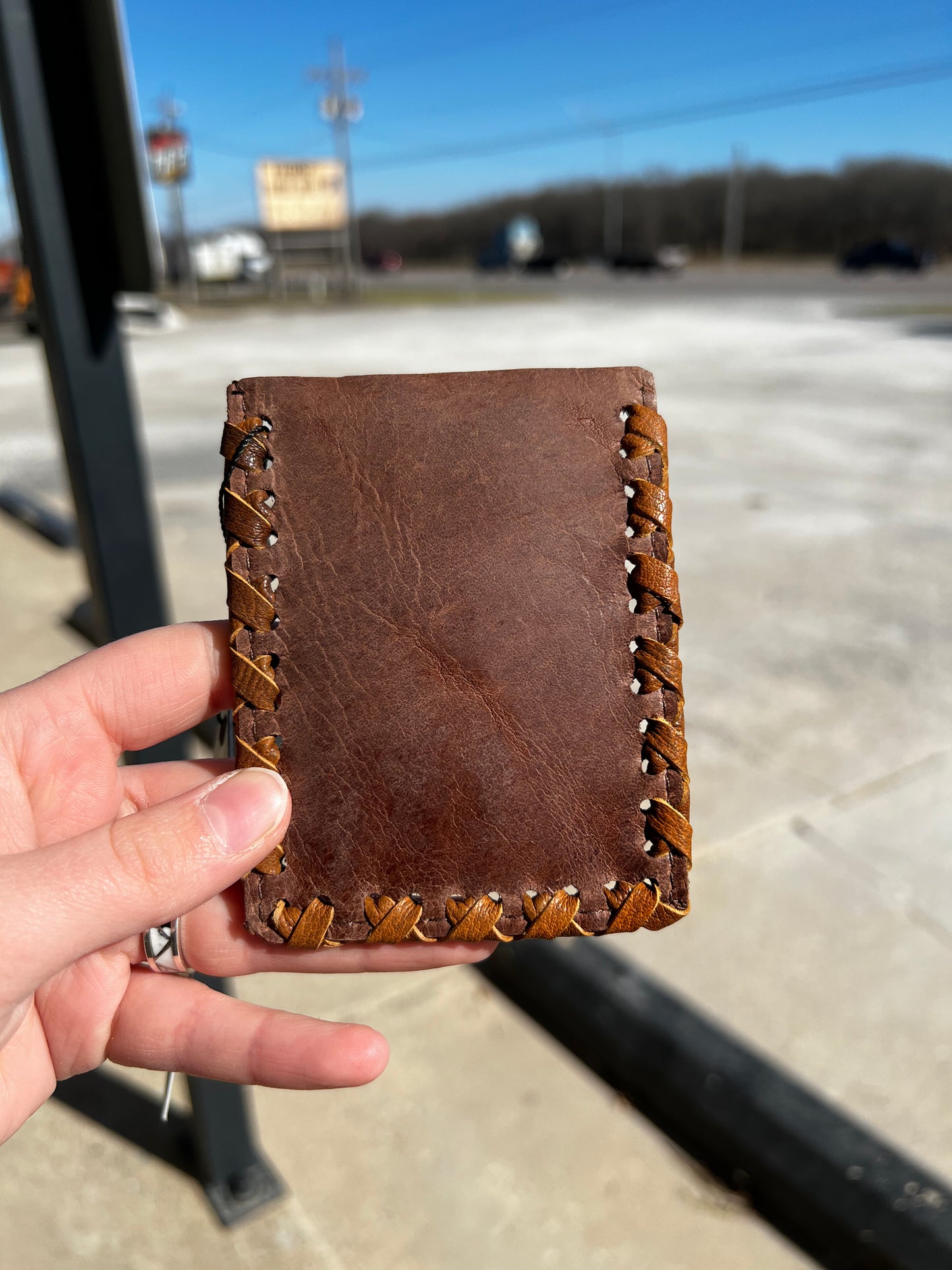 Leather Single Pocket Wallet