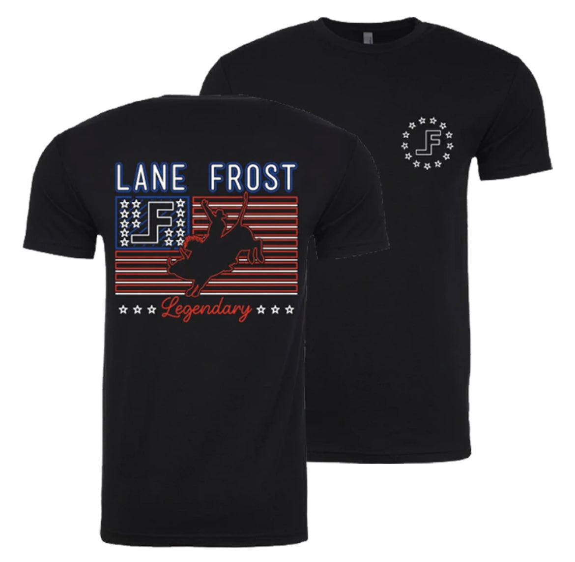 Lane Frost Neon Patriot Tee