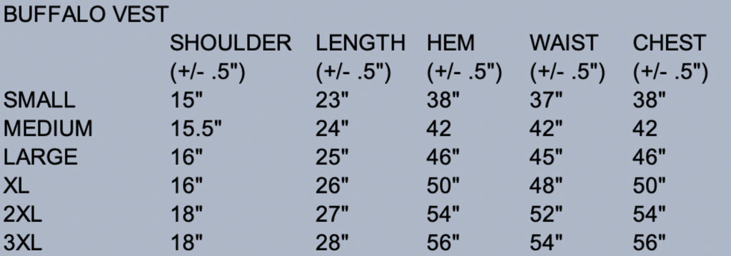 Wyoming Traders Buffalo Leather Vest