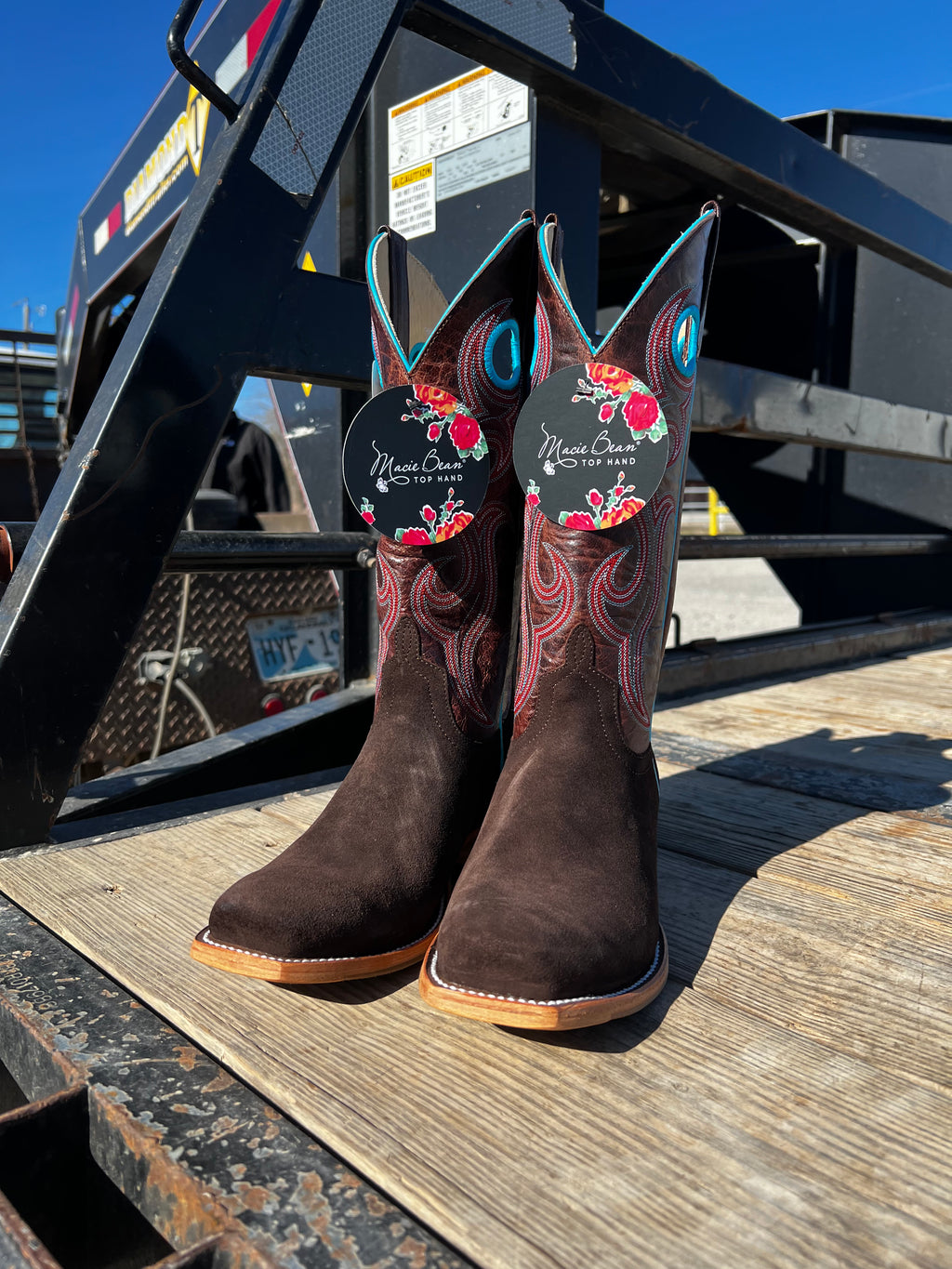 Macie Bean Chocolate Suede Boots (M9509)