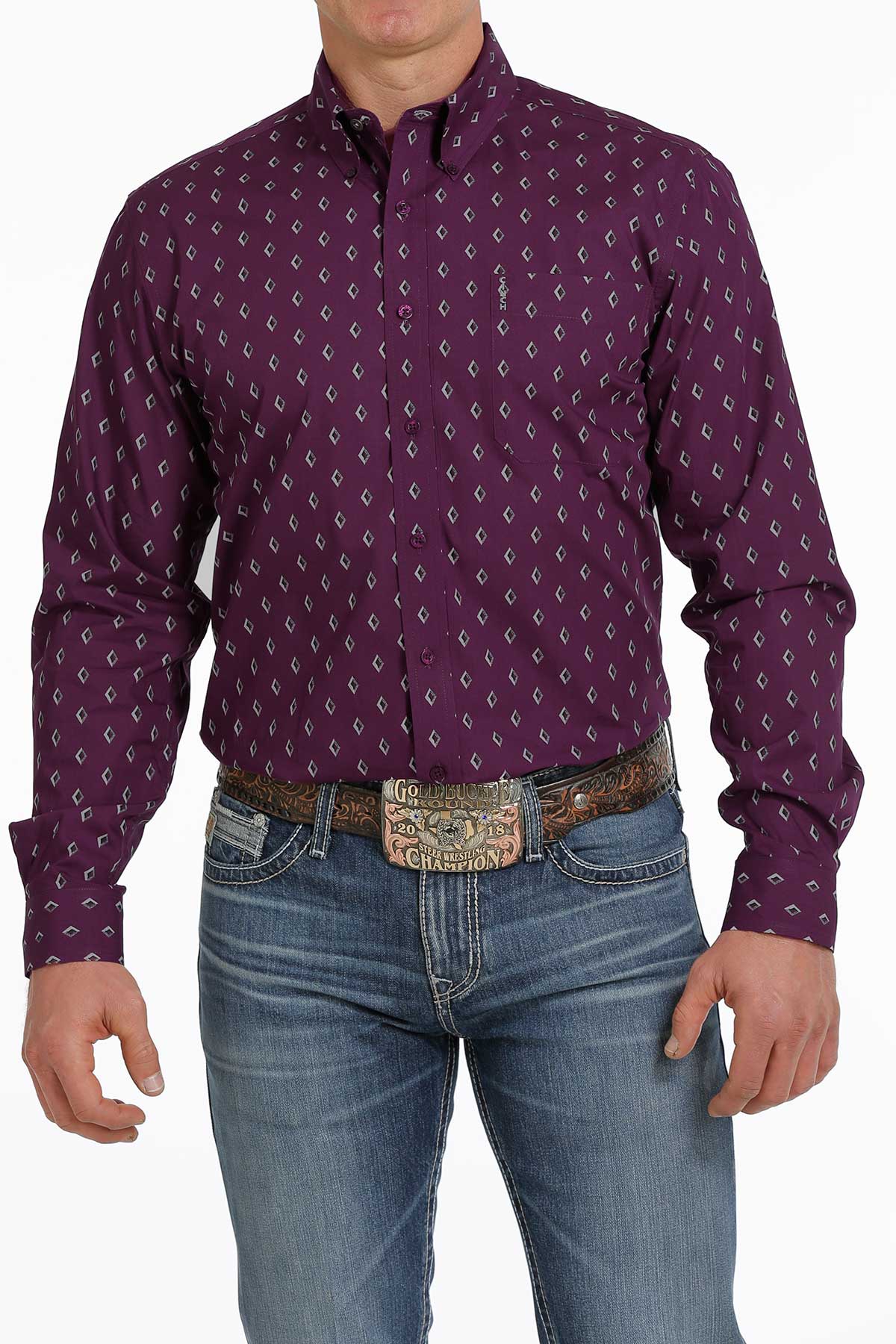 Cinch Modern Fit Purple Shirt (7037)