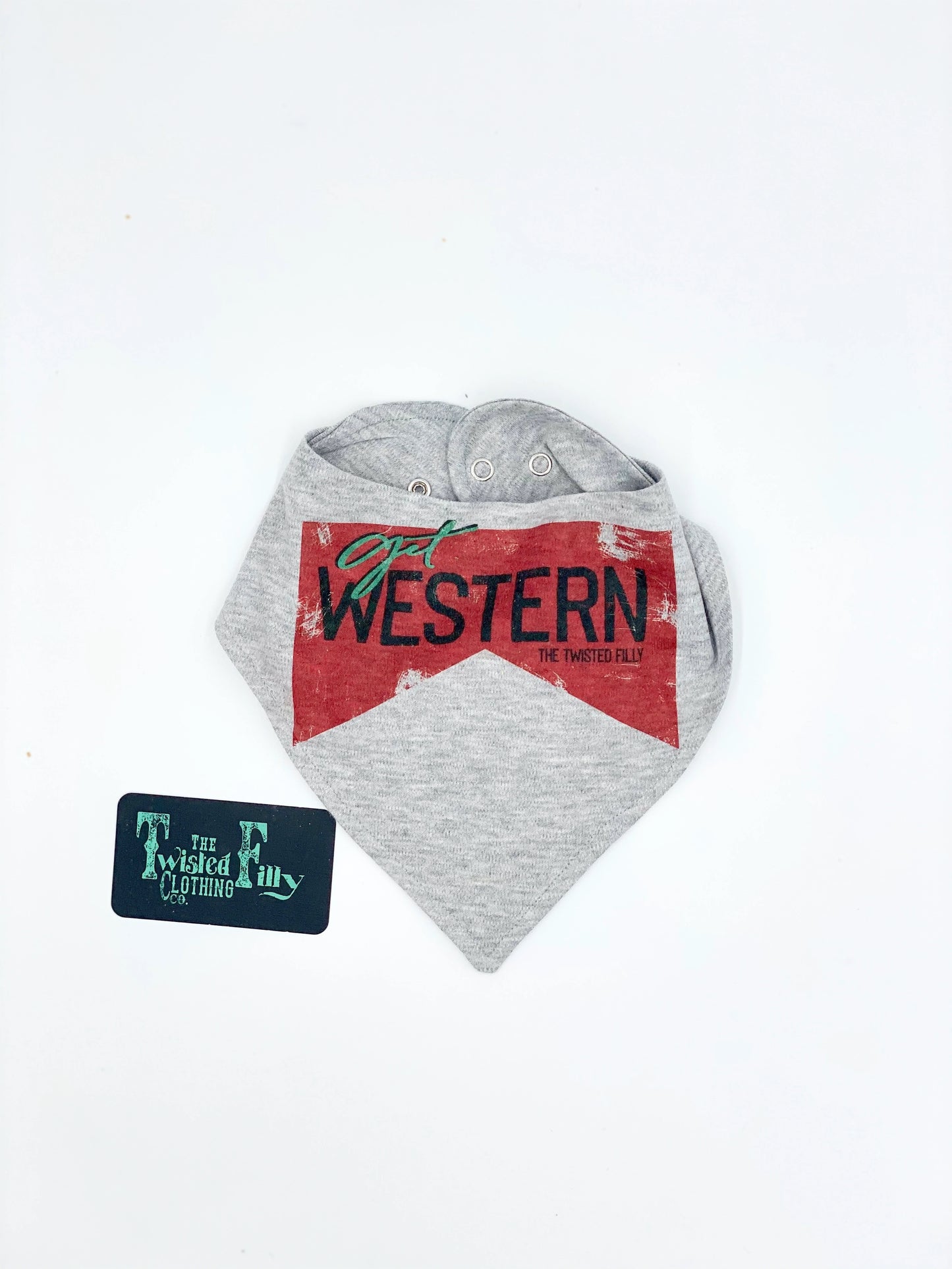THE TWISTED FILLY CLOTHING CO. Infant Bib - Get Western