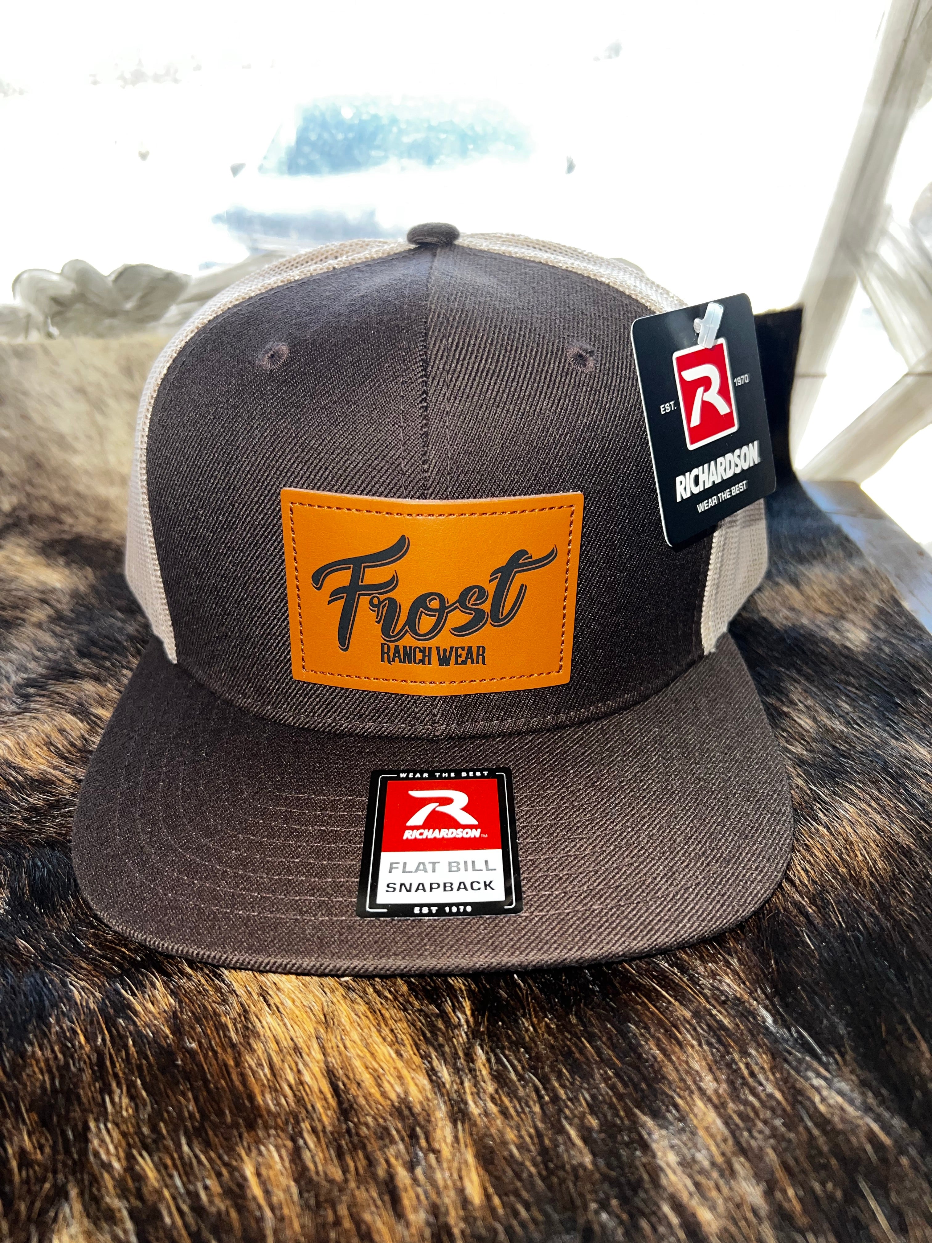 Frost Ranch Wear Leather Patch Cap