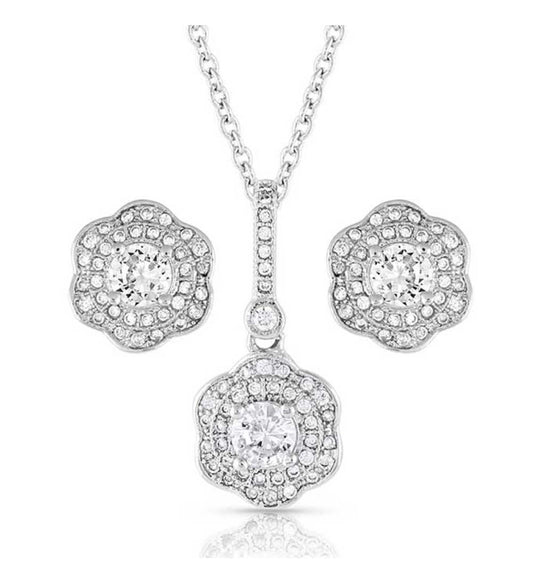 Petals in the Moonlight Crystal Jewelry Set