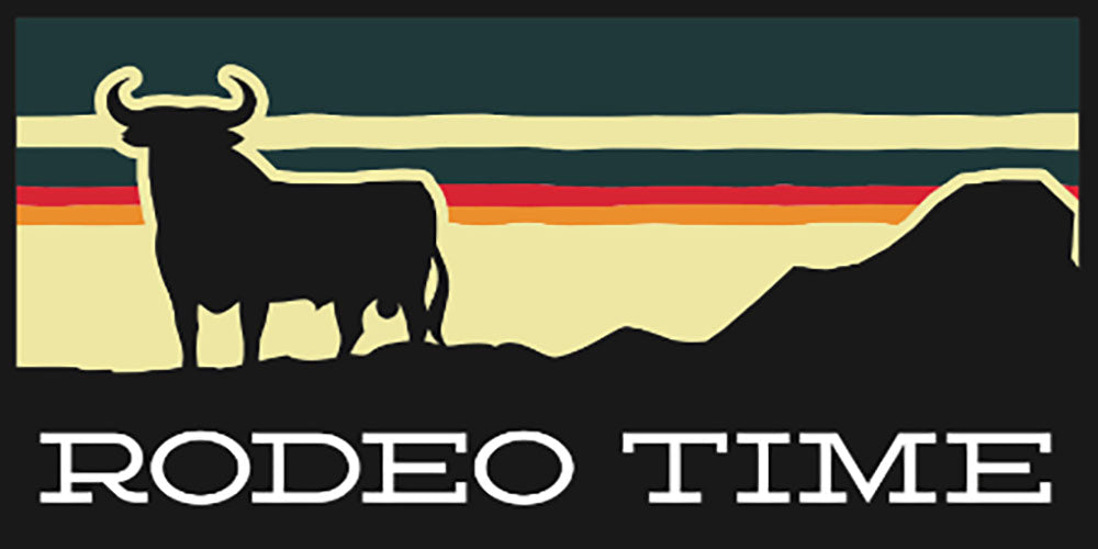 Dale Brisby SUNSET RODEO TIME DECAL