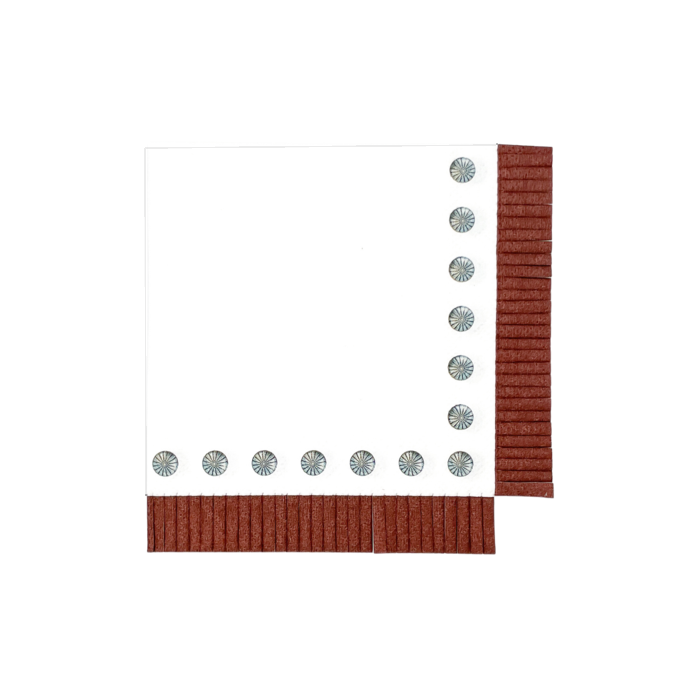 Brown Fringe Concho Cocktail Napkins (Set of 20)